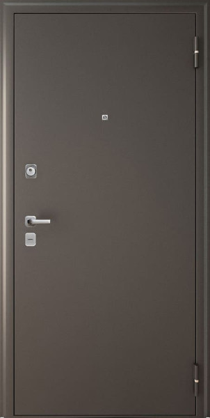 Входная дверь Элегант Коричневый муар ФЛ-14 Белый матовый Agat