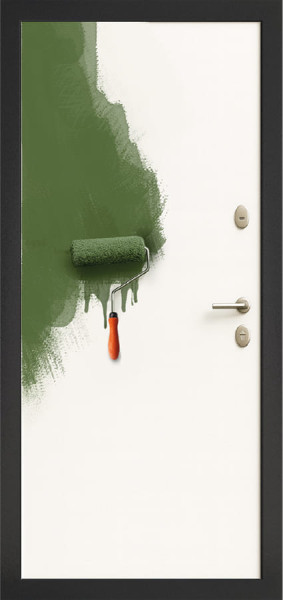 Входная дверь Аляска ТЕРМО Антик серебро ФЛ-16 Гладкая под покраску Agat